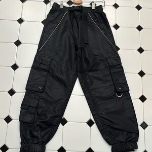 Satin cargo pants